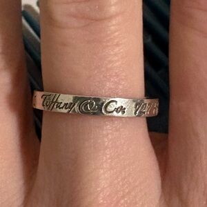 Vintage Tiffany Silver Band Ring size 6.5